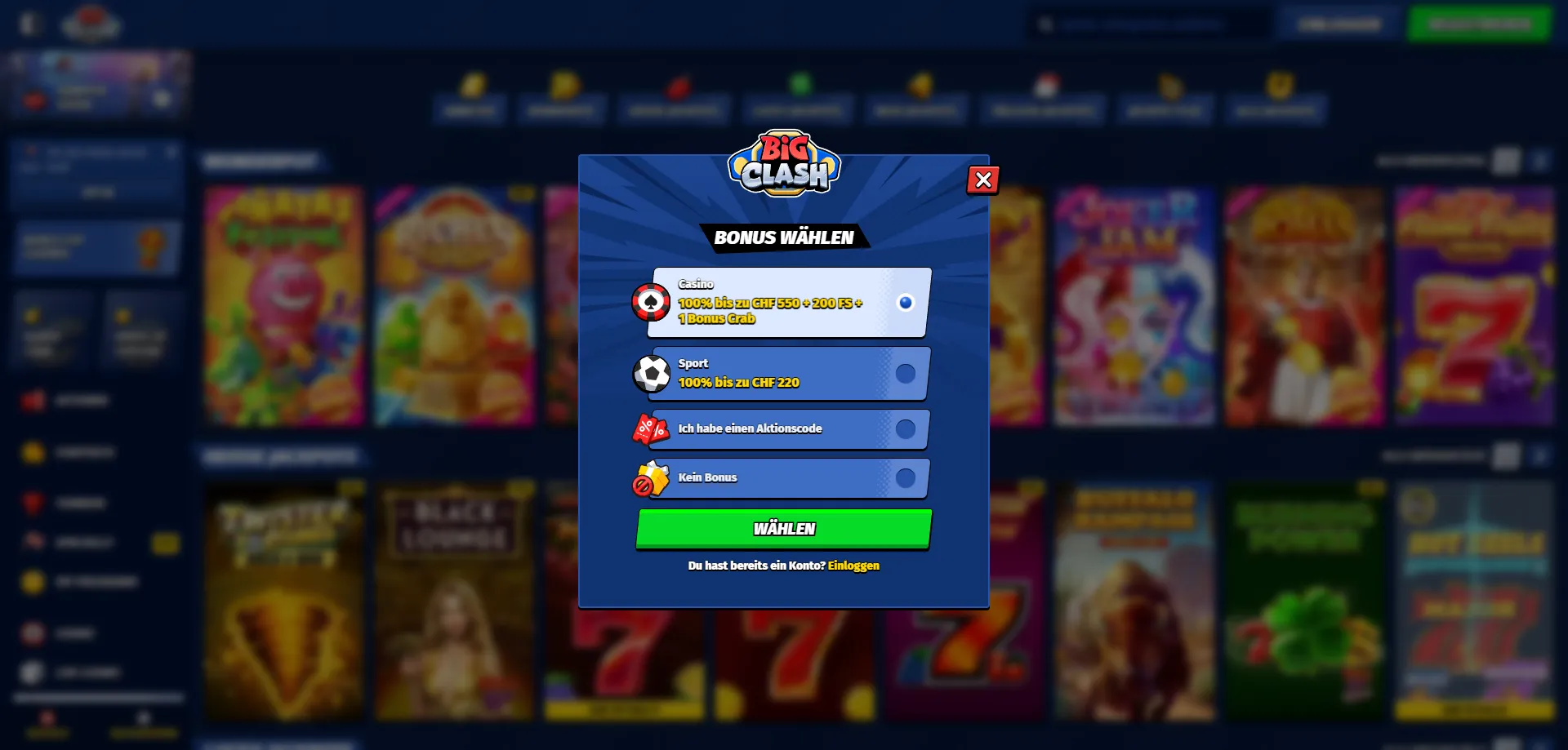 Ako Vykonať Vklad &mdash; BigClash